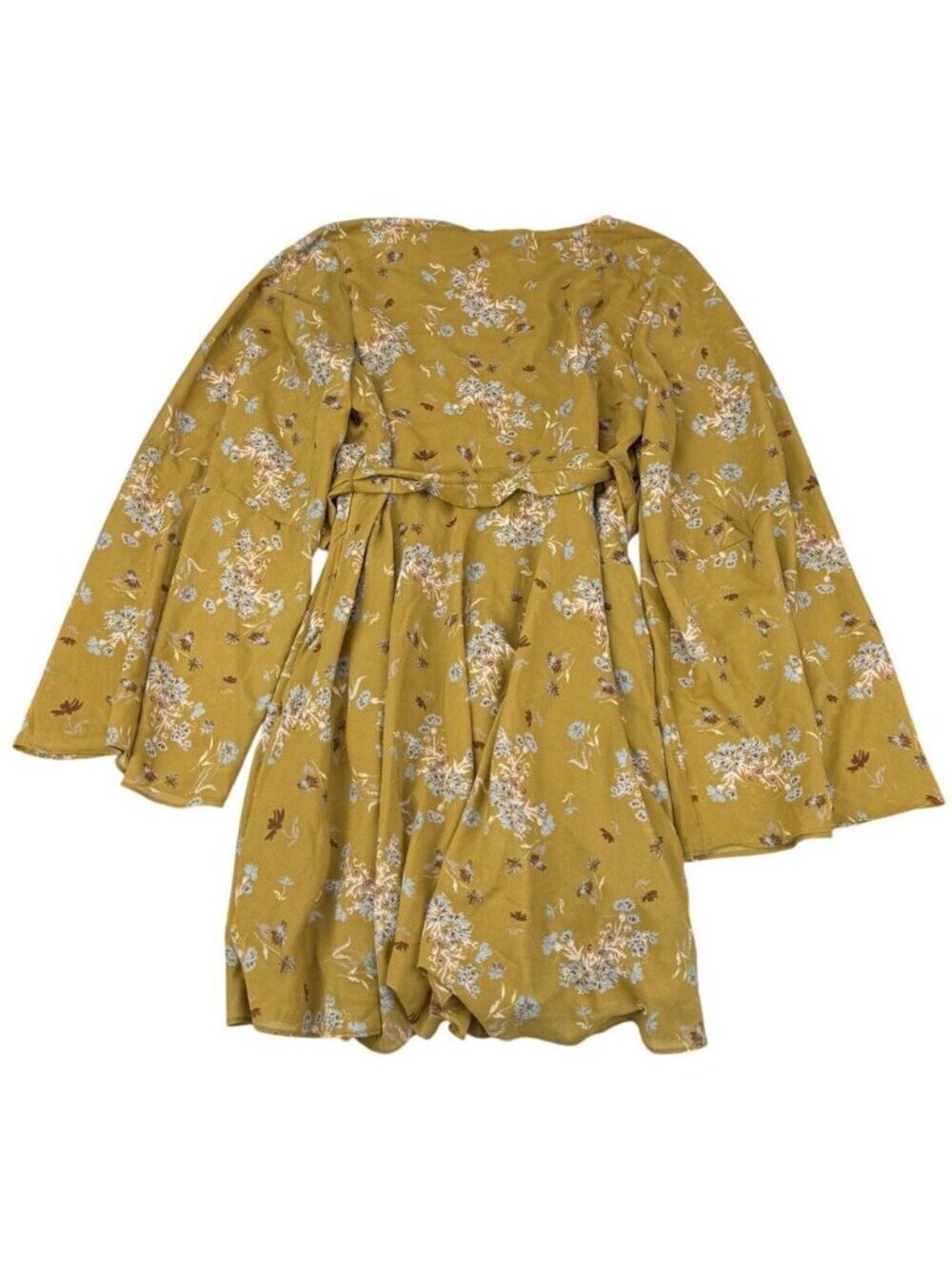 Free People Lilou Wrap Dress Toffee Combo - Picture 5 of 7